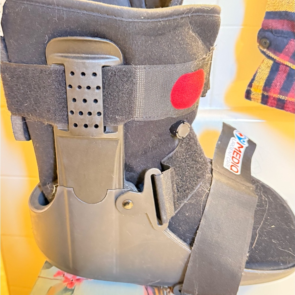 Black Orthopedic Boot